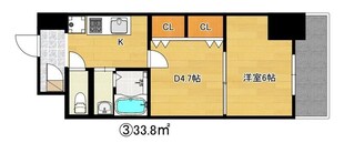 天下茶屋駅 徒歩6分 8階の物件間取画像